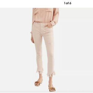 Free People We the Free Great Heights Pink Frayed Skinn | Size W 29 | light pink